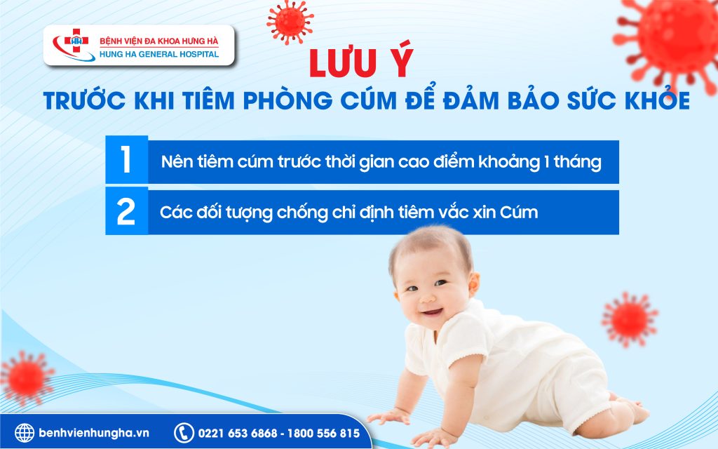LƯU Ý TRƯỚC KHI TIÊM PHÒNG CÚM